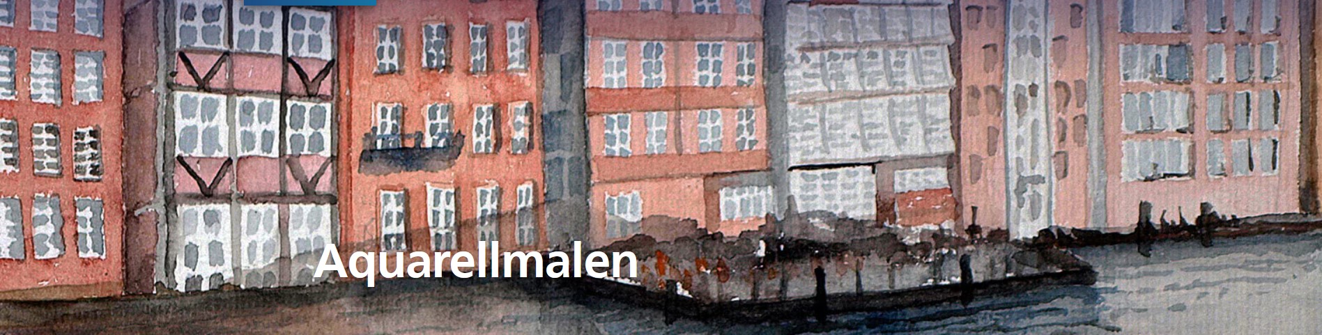 Gemaltes Bild mit Häusern